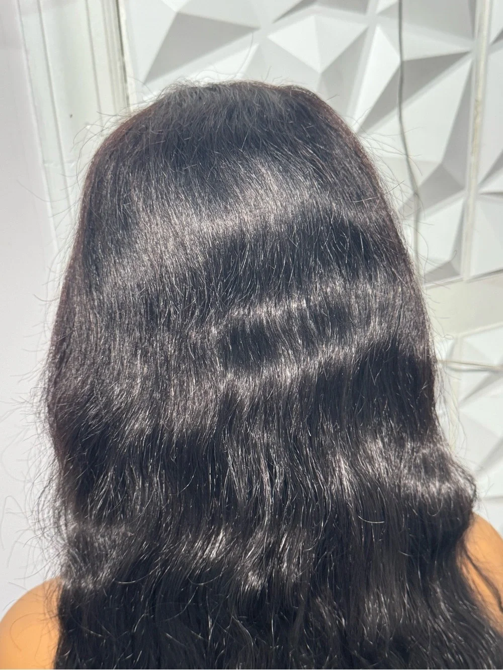 22” Body Wave Human Hair Blend Wig with 100% Human Hair Closure